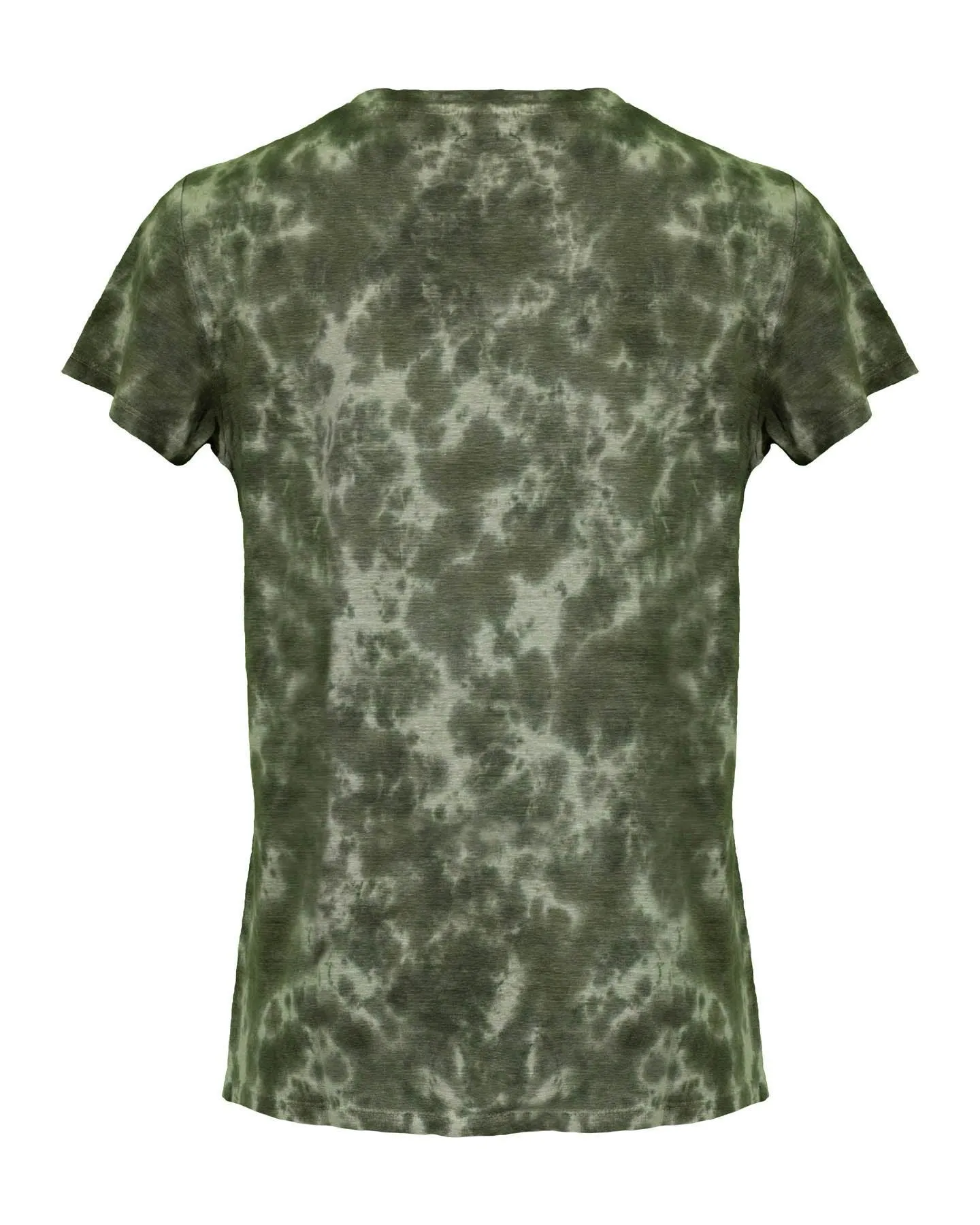 Mottled Print Linen T-Shirt
