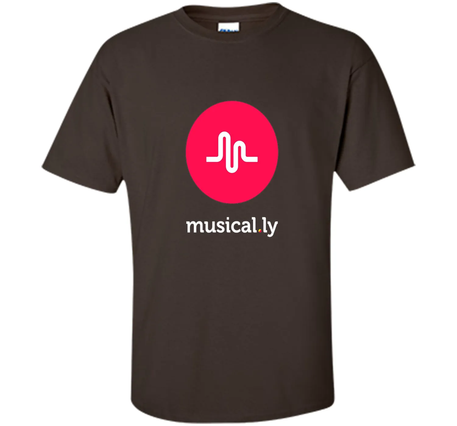 'musical.ly' T-Shirt (Black - Fitted Cut)