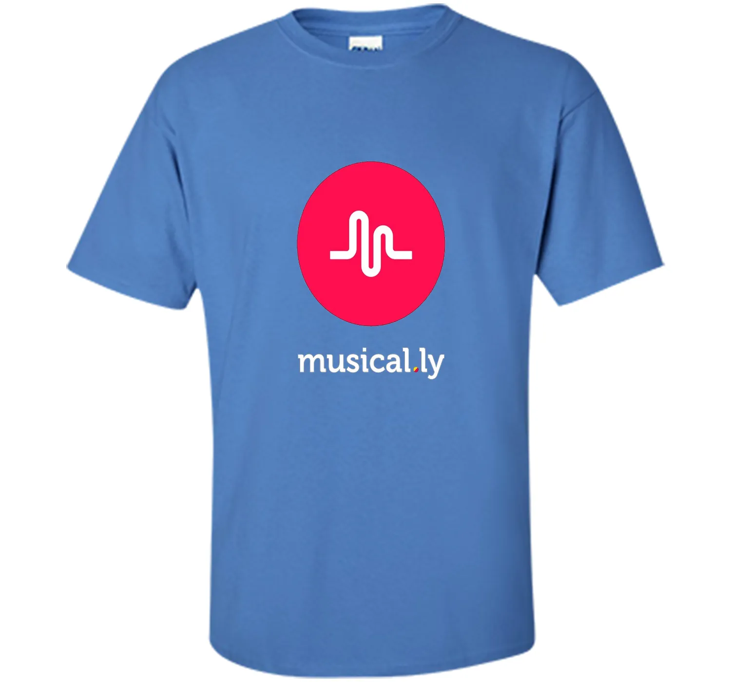 'musical.ly' T-Shirt (Black - Fitted Cut)