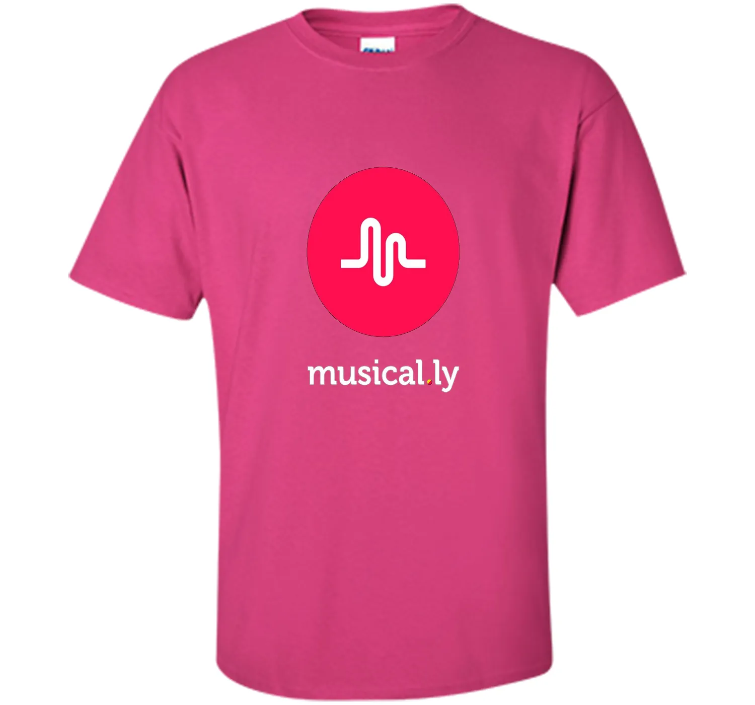 'musical.ly' T-Shirt (Black - Fitted Cut)