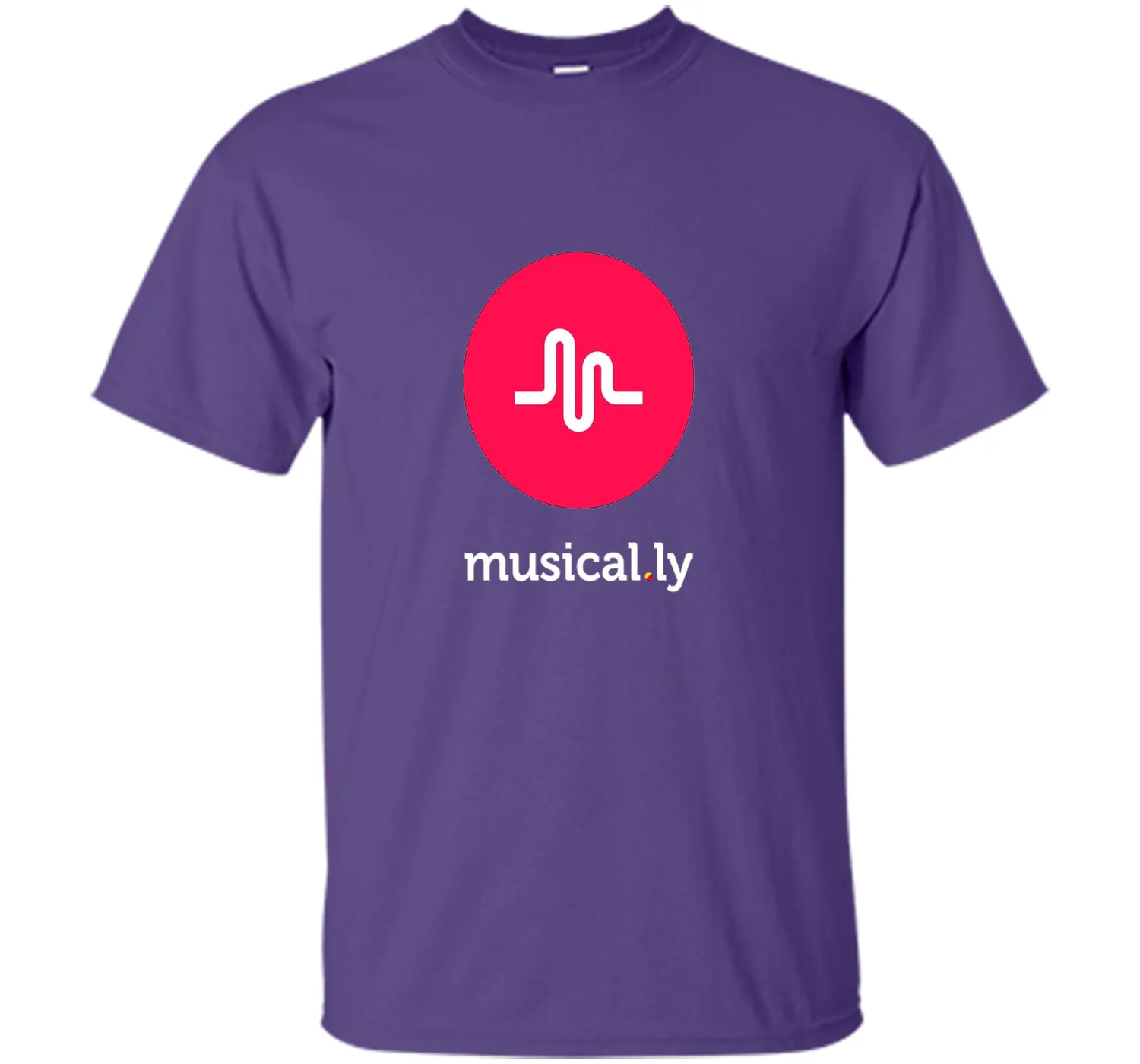 'musical.ly' T-Shirt (Black - Fitted Cut)