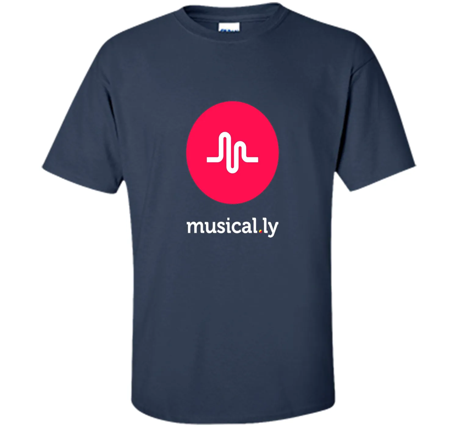 'musical.ly' T-Shirt (Black - Fitted Cut)