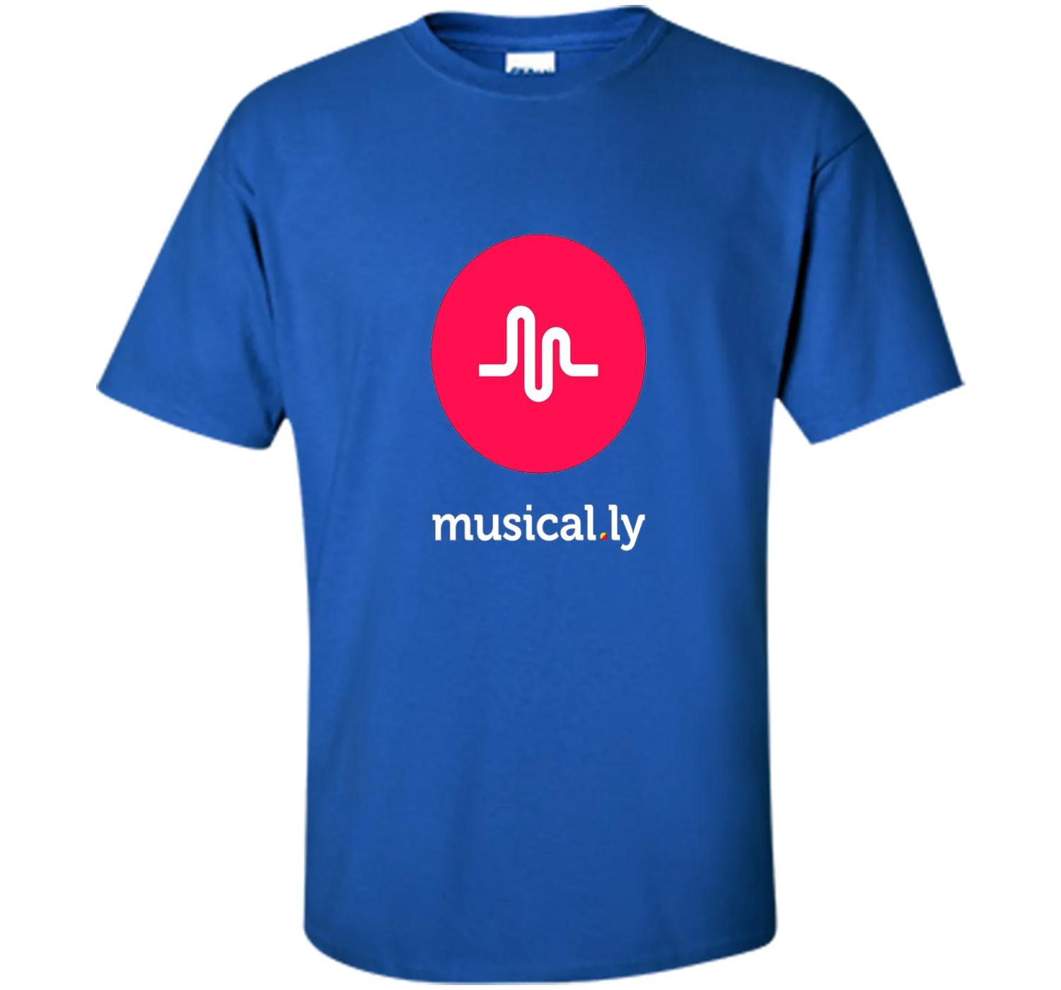 'musical.ly' T-Shirt (Black - Fitted Cut)