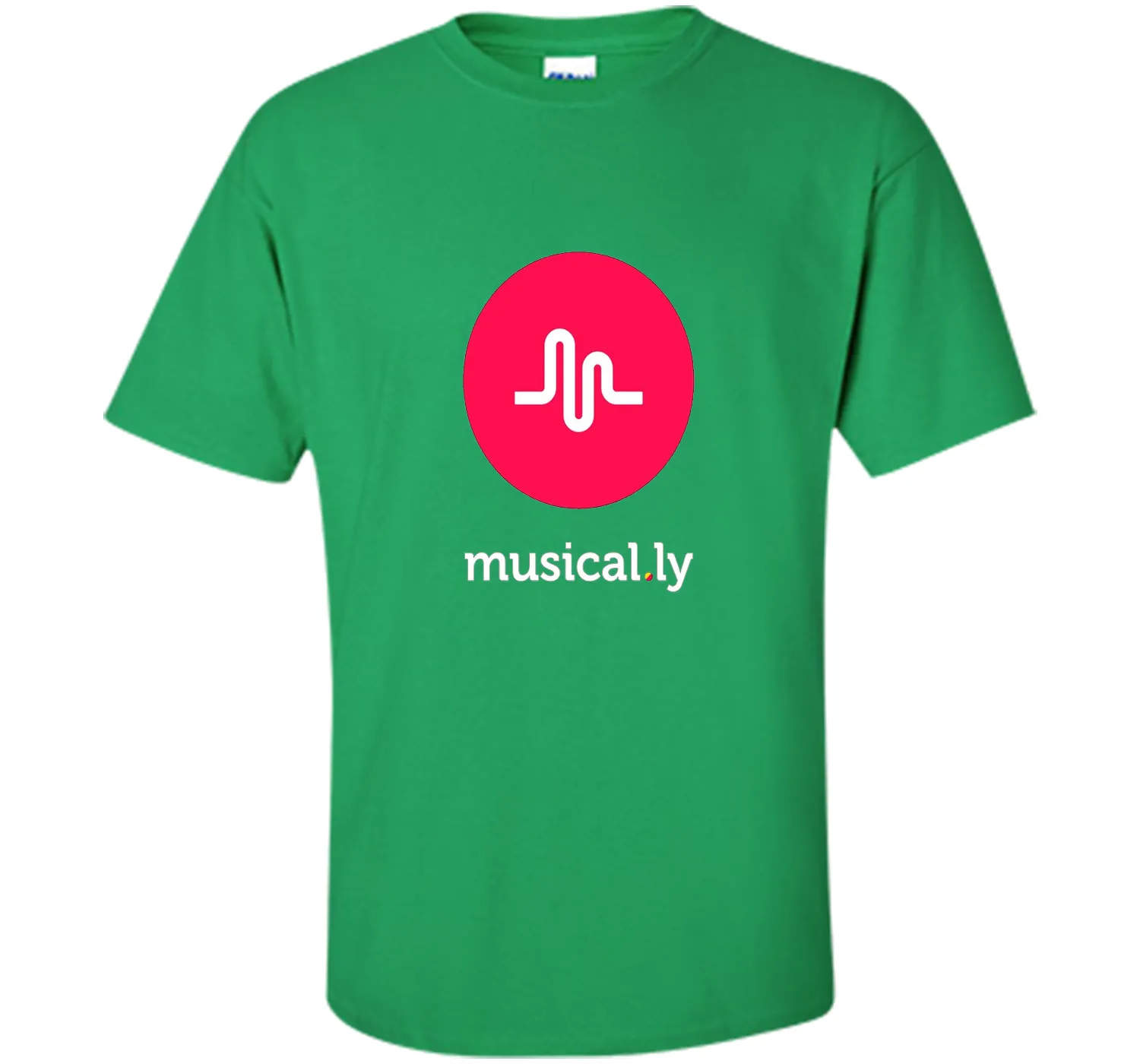 'musical.ly' T-Shirt (Black - Fitted Cut)