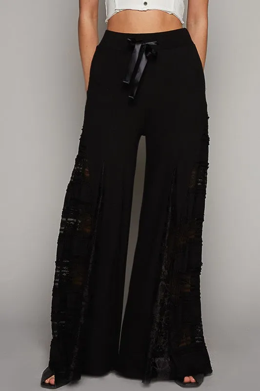 Mykonos Lace Paneled Wide Leg Pants (4 Colors)