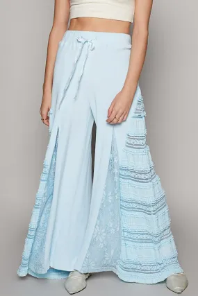 Mykonos Lace Paneled Wide Leg Pants (4 Colors)