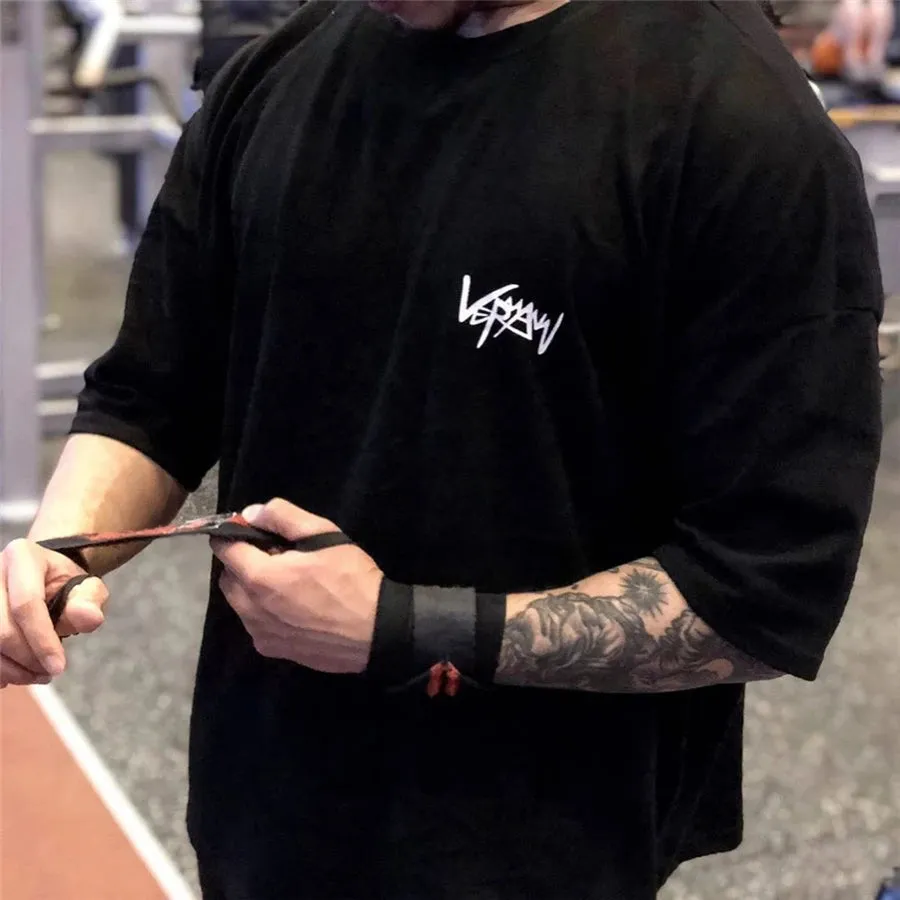 New Summer Large Cotton T Shirt for Men-Casual Half Sleeve Shirt