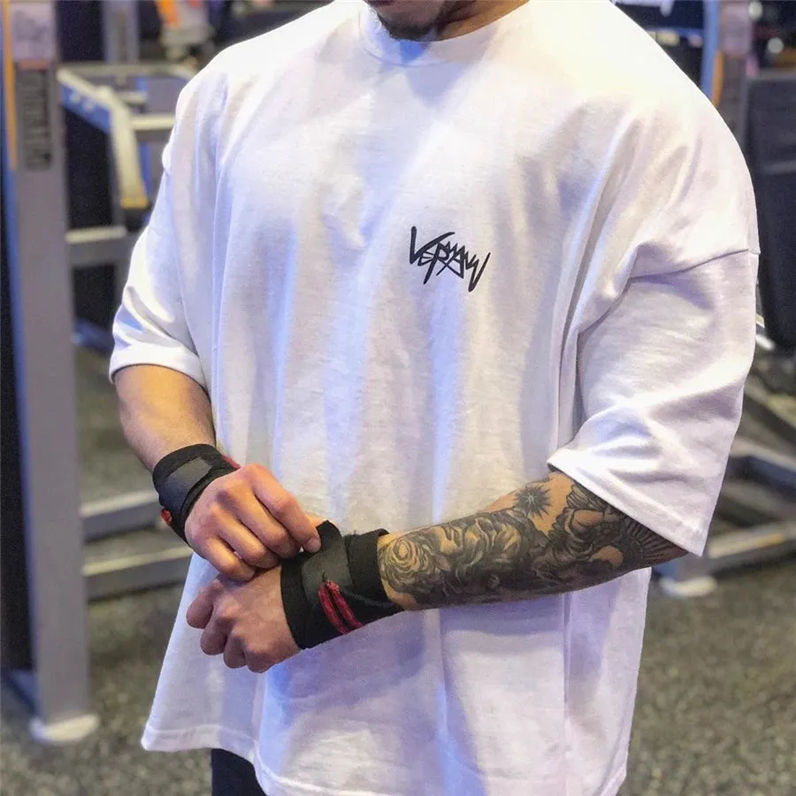 New Summer Large Cotton T Shirt for Men-Casual Half Sleeve Shirt