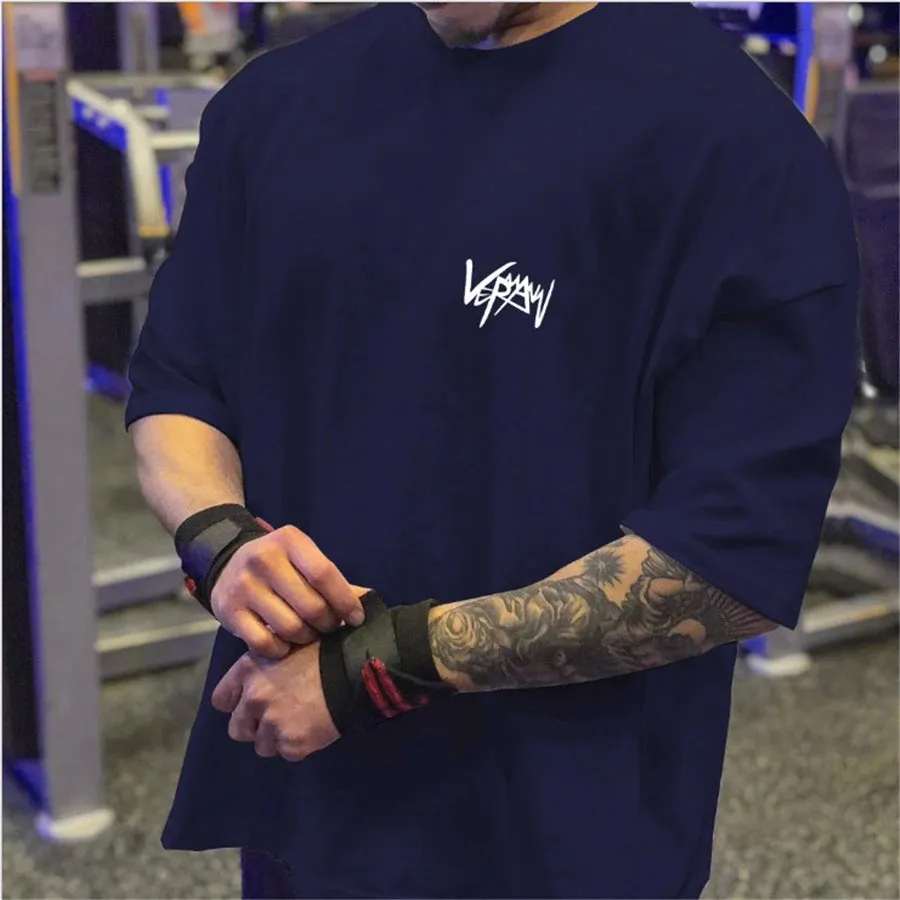 New Summer Large Cotton T Shirt for Men-Casual Half Sleeve Shirt
