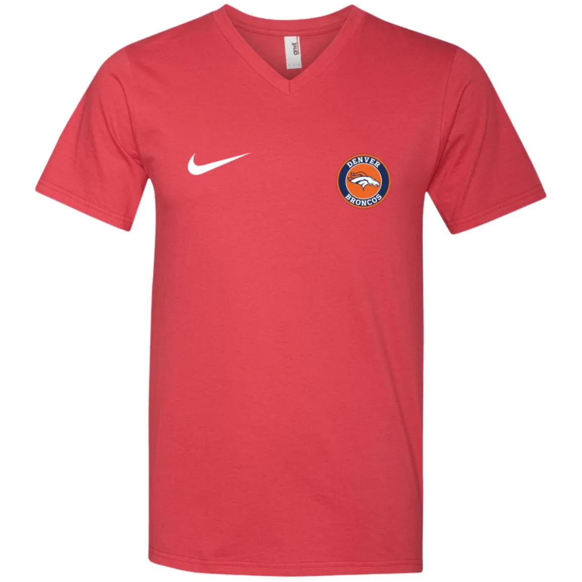 Nike Denver Broncos Nfl Football Men V-Neck T-Shirt