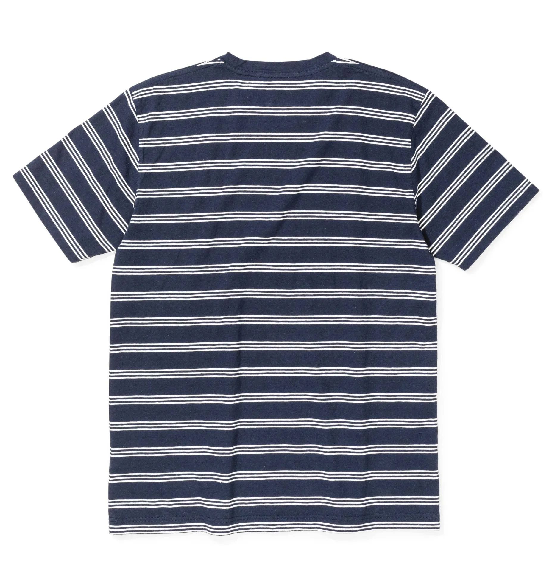 Norse Projects Johannes Cotton Linen Stripe T-Shirt – Dark Navy