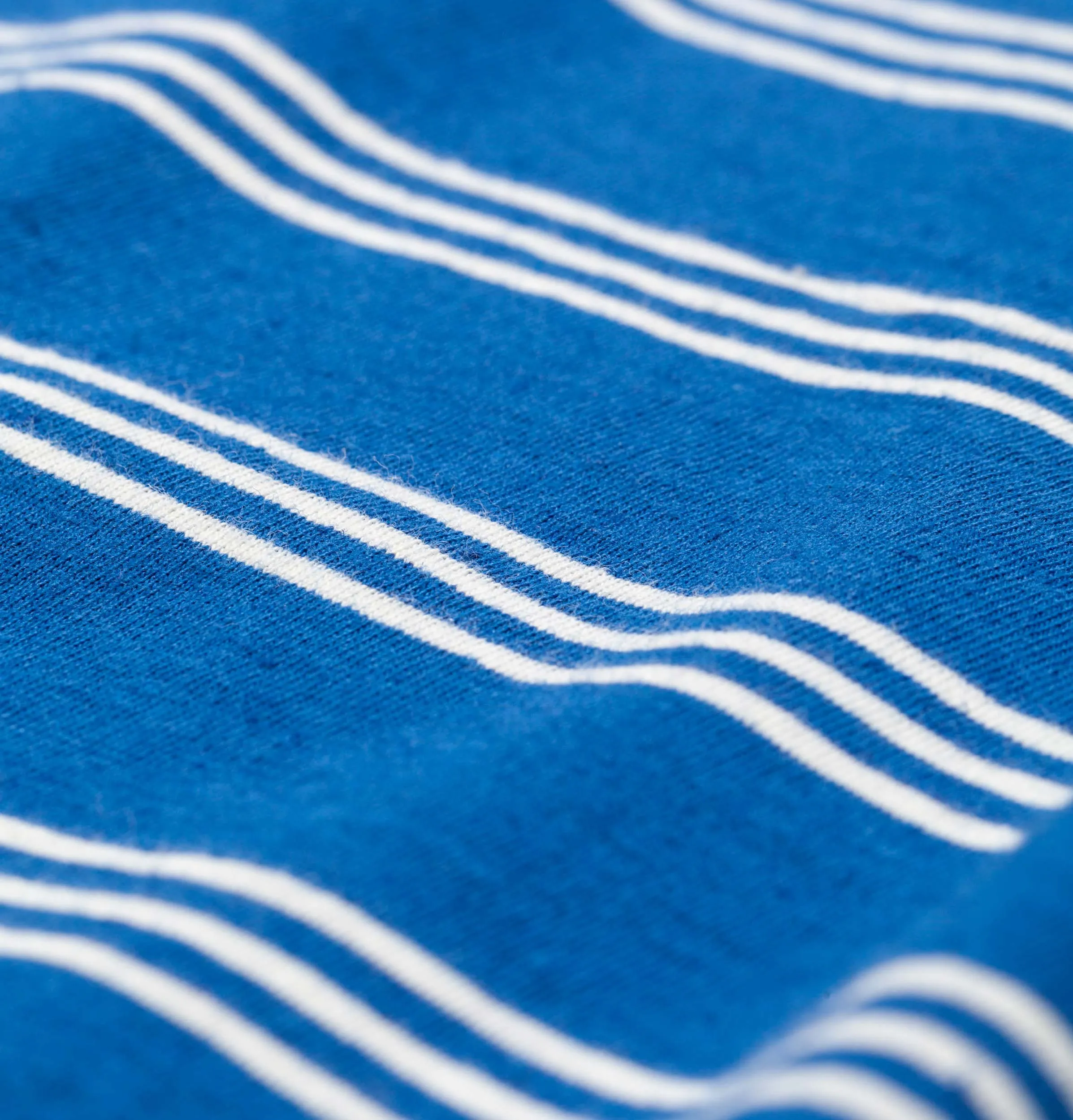 Norse Projects Johannes Cotton Linen Stripe T-Shirt – Mediterranean Blue