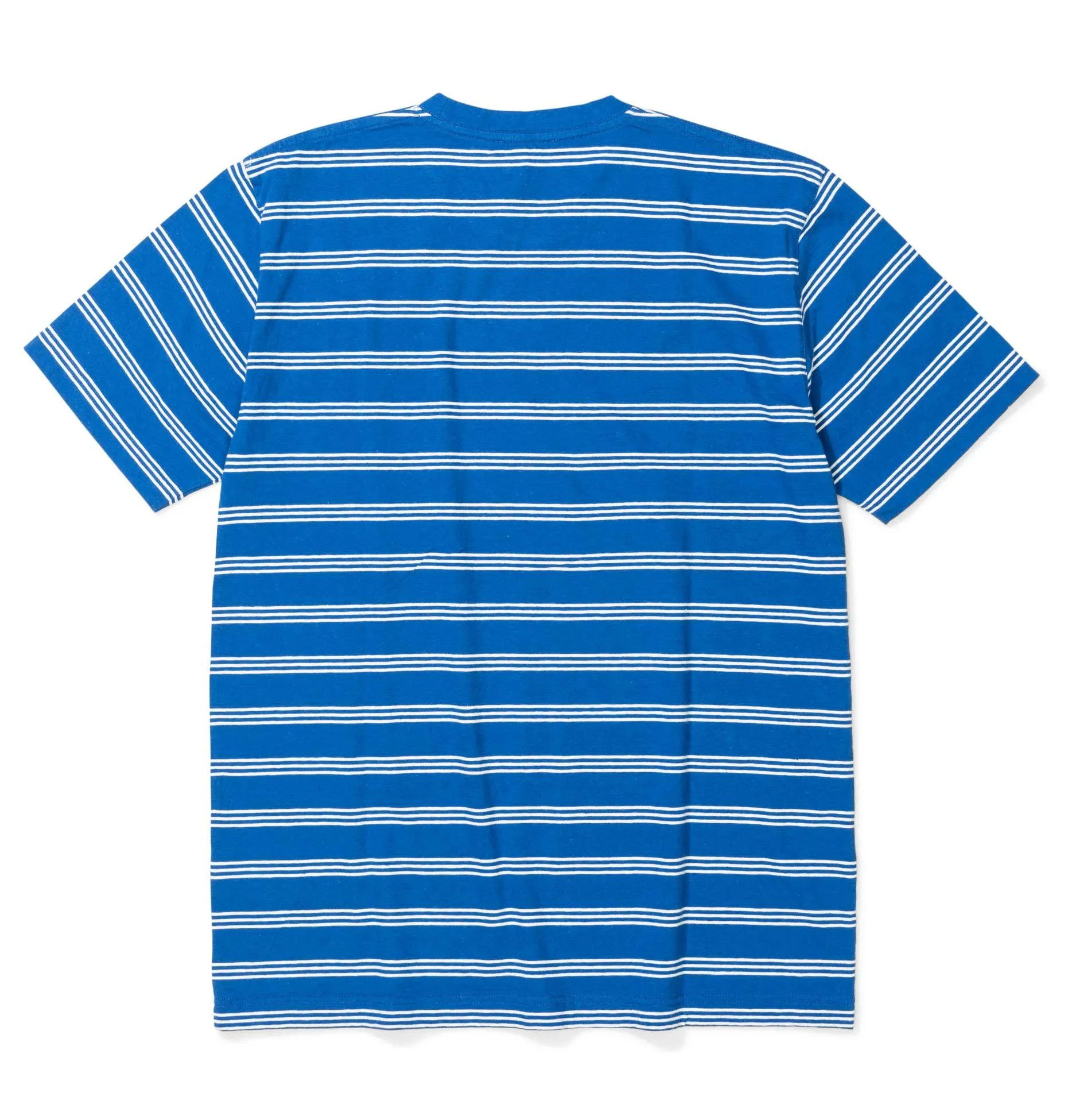 Norse Projects Johannes Cotton Linen Stripe T-Shirt – Mediterranean Blue