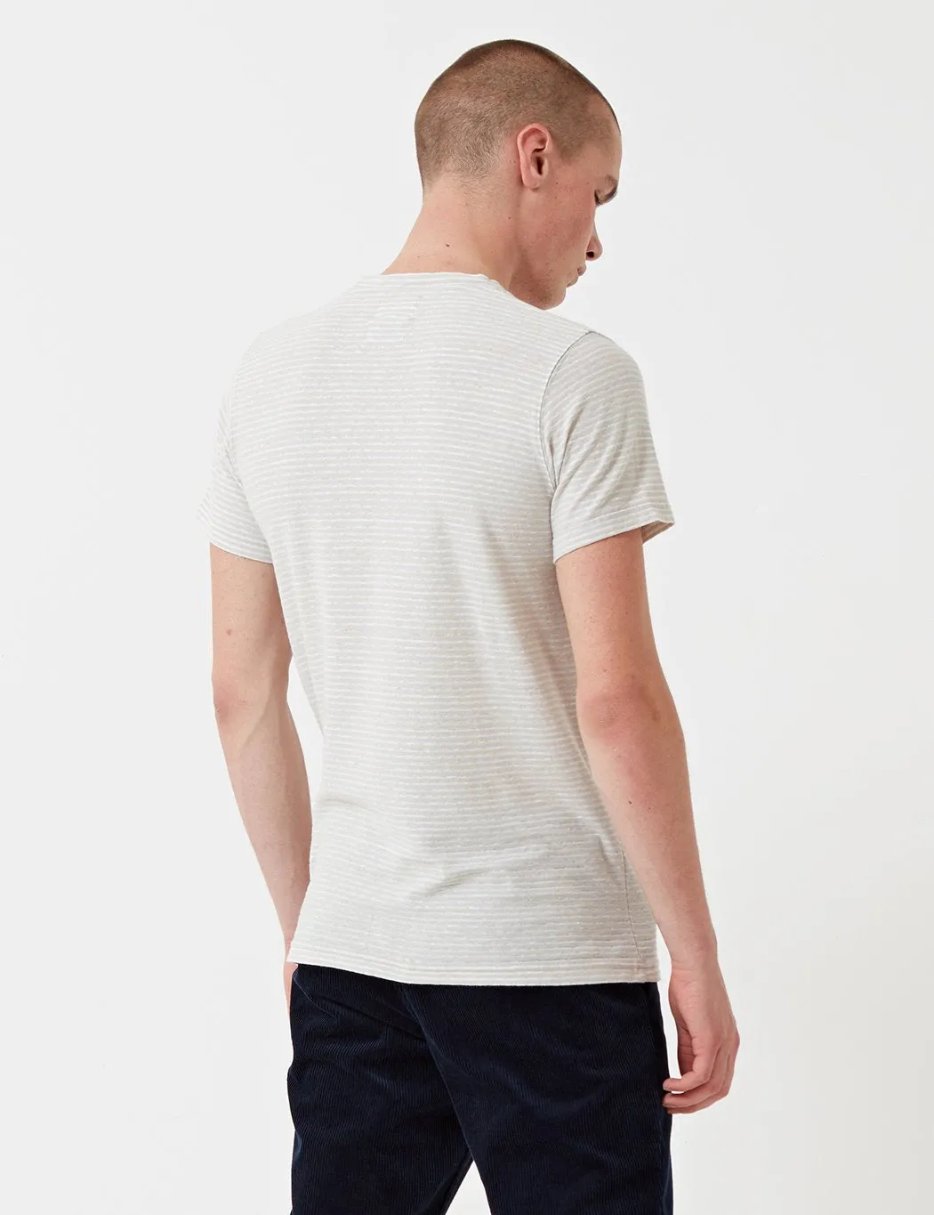 Norse Projects Niels Pocket T-Shirt - Clay/White