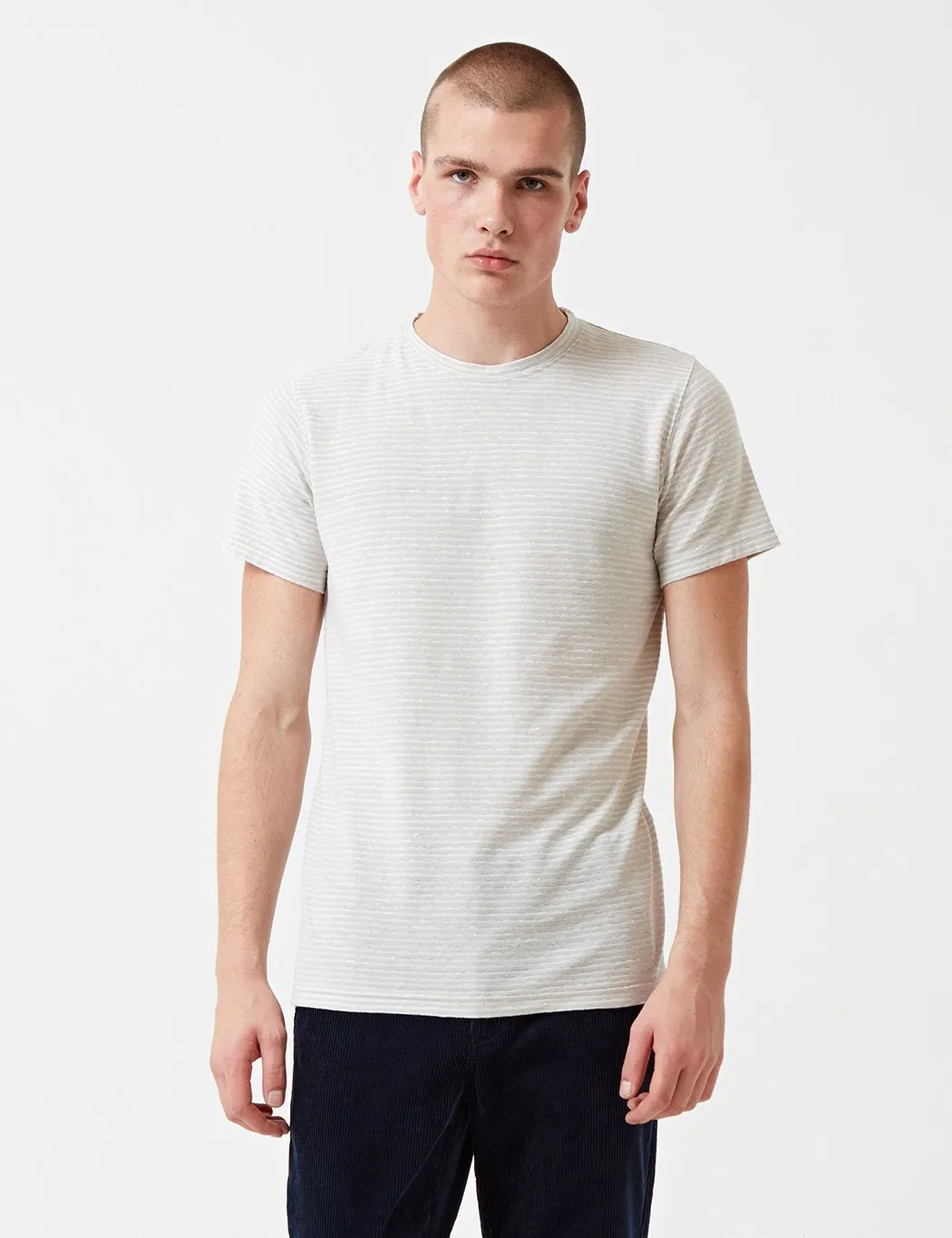 Norse Projects Niels Pocket T-Shirt - Clay/White