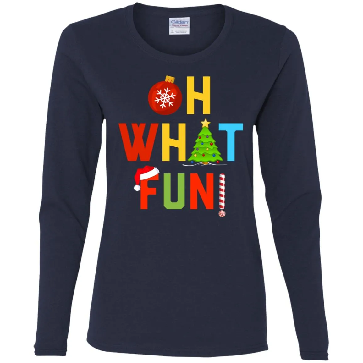Oh What Fun Merry Christmas Women Long Sleeve Shirt