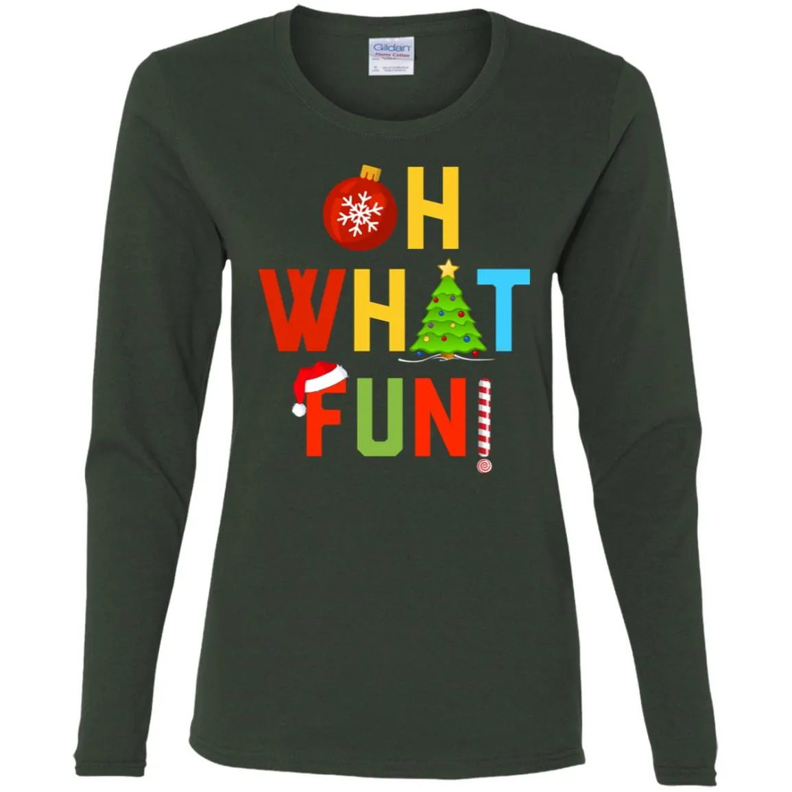 Oh What Fun Merry Christmas Women Long Sleeve Shirt