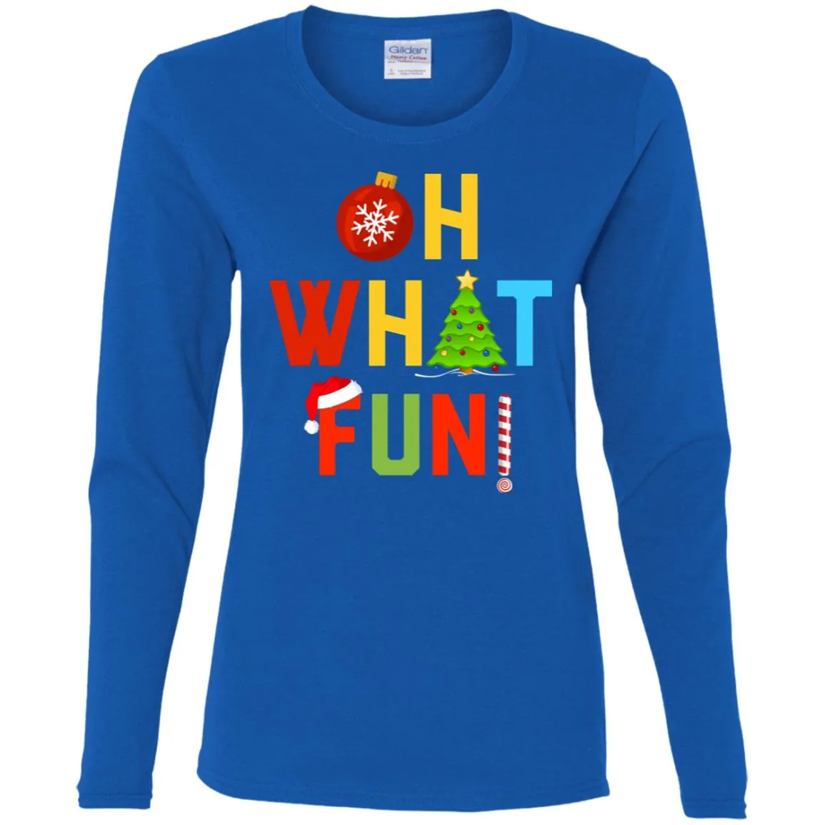 Oh What Fun Merry Christmas Women Long Sleeve Shirt