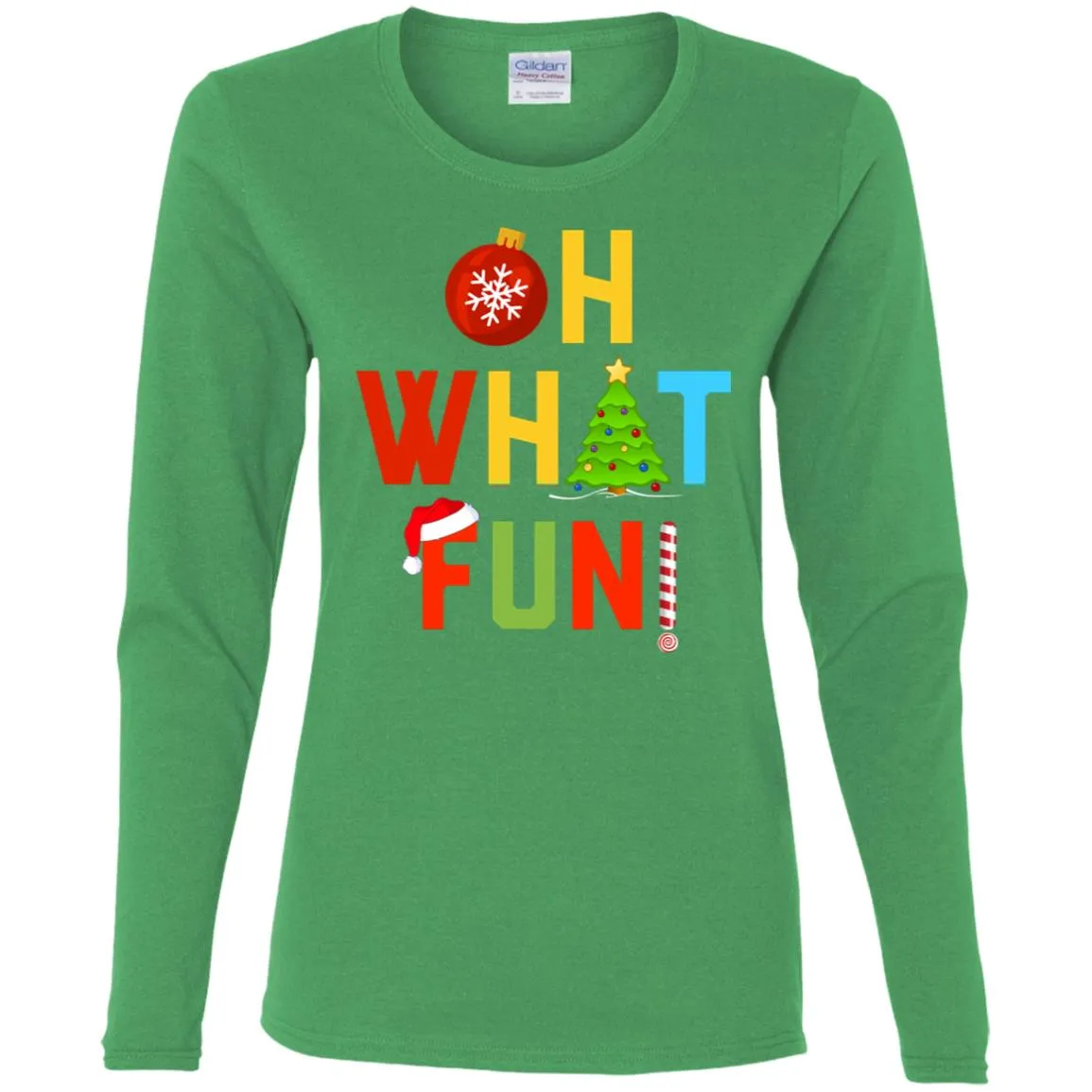 Oh What Fun Merry Christmas Women Long Sleeve Shirt