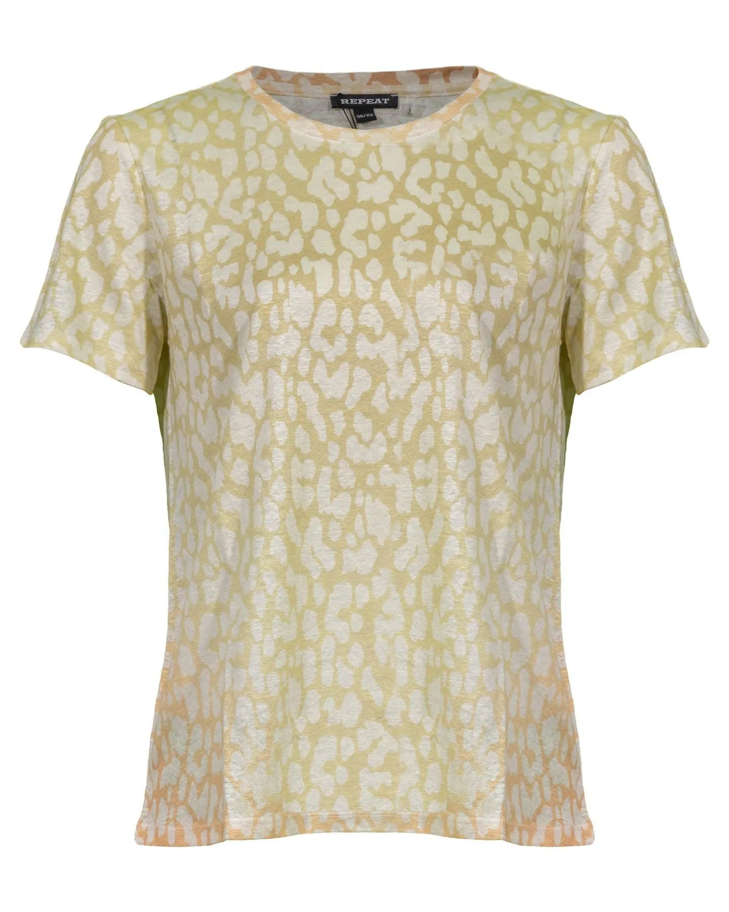 Ombre Print Linen T-Shirt