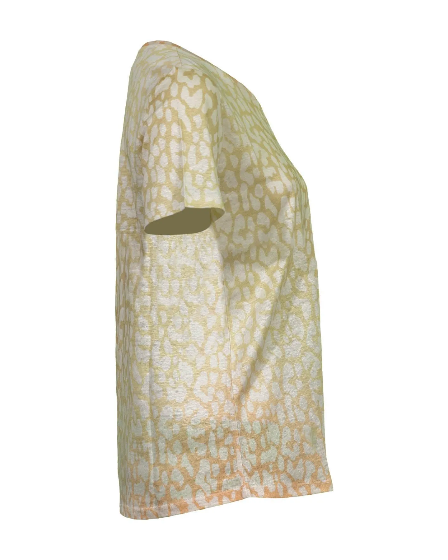 Ombre Print Linen T-Shirt