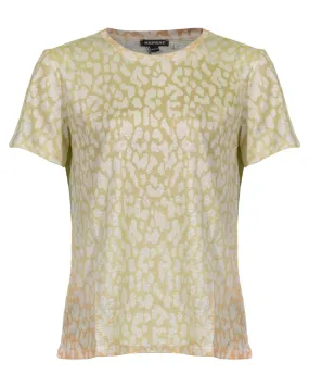Ombre Print Linen T-Shirt