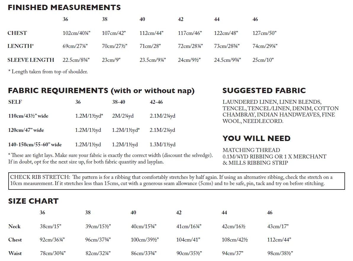 PDF Pattern - Men's Tee Shirt | Merchant & Mills
