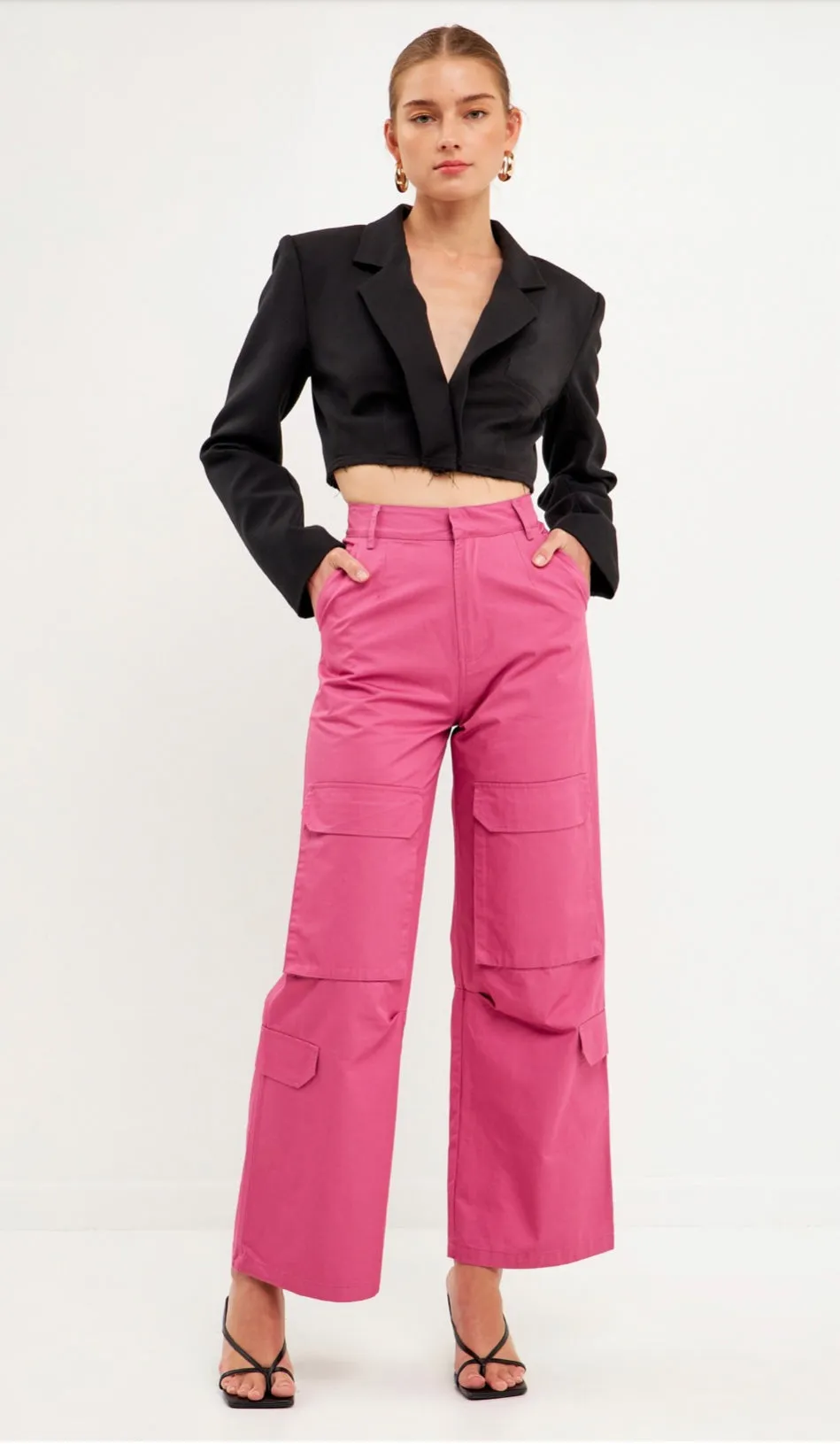 Pink Cargo Pants