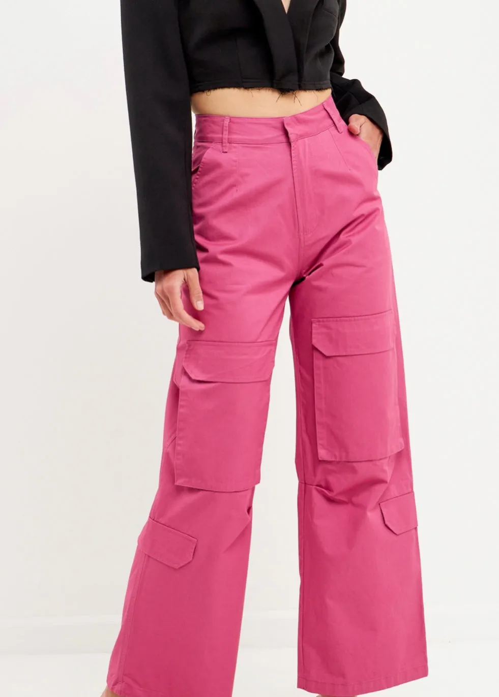 Pink Cargo Pants