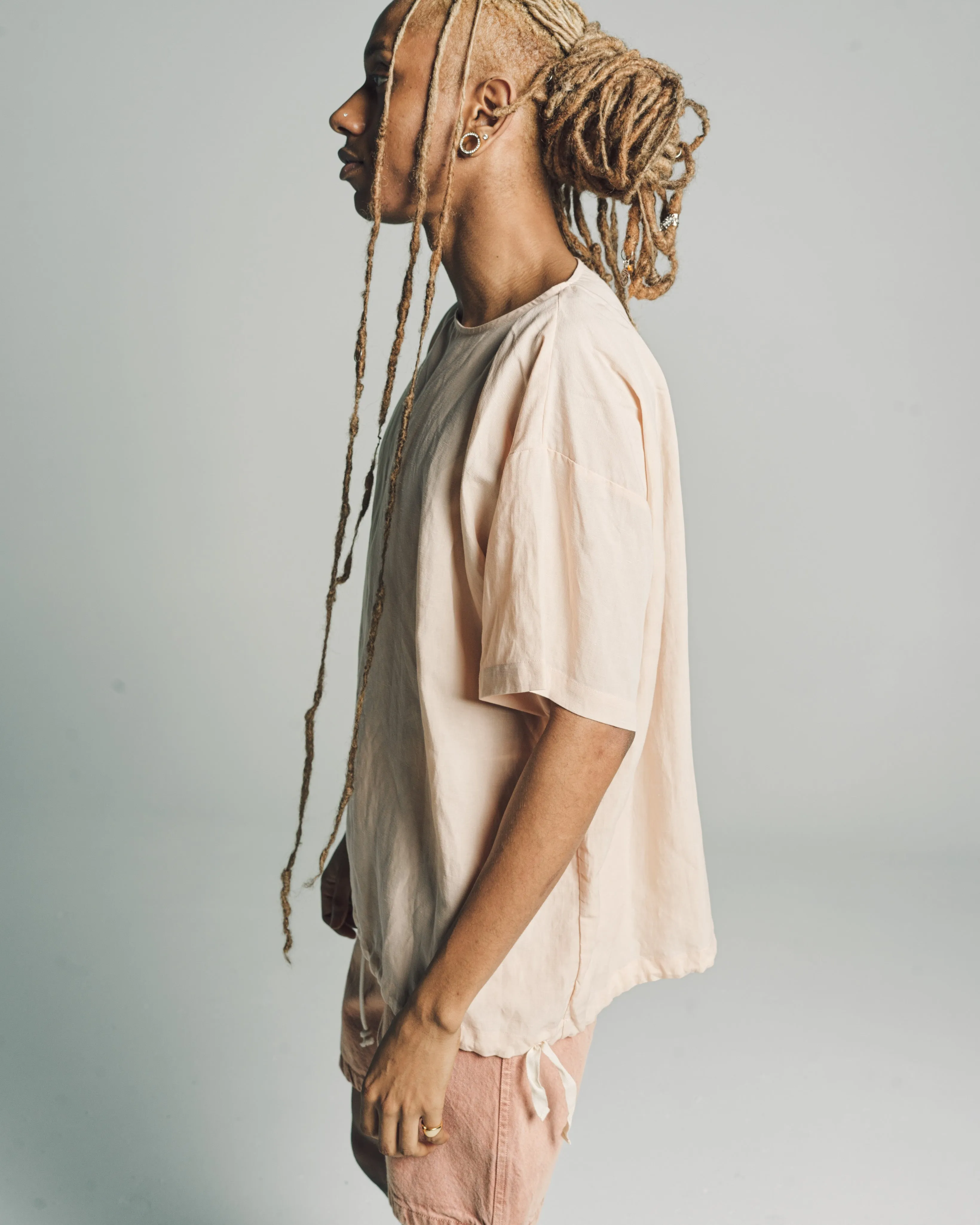 Pink Sand Linen & Tencel Friedrich Tee