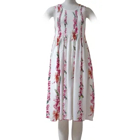 Plumeria Panel Women Short Elastic Tank Dress