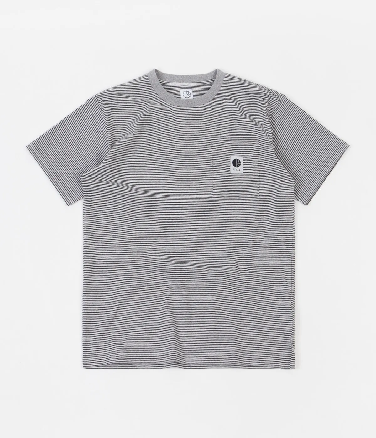Polar Stripe Pocket T-Shirt - Grey