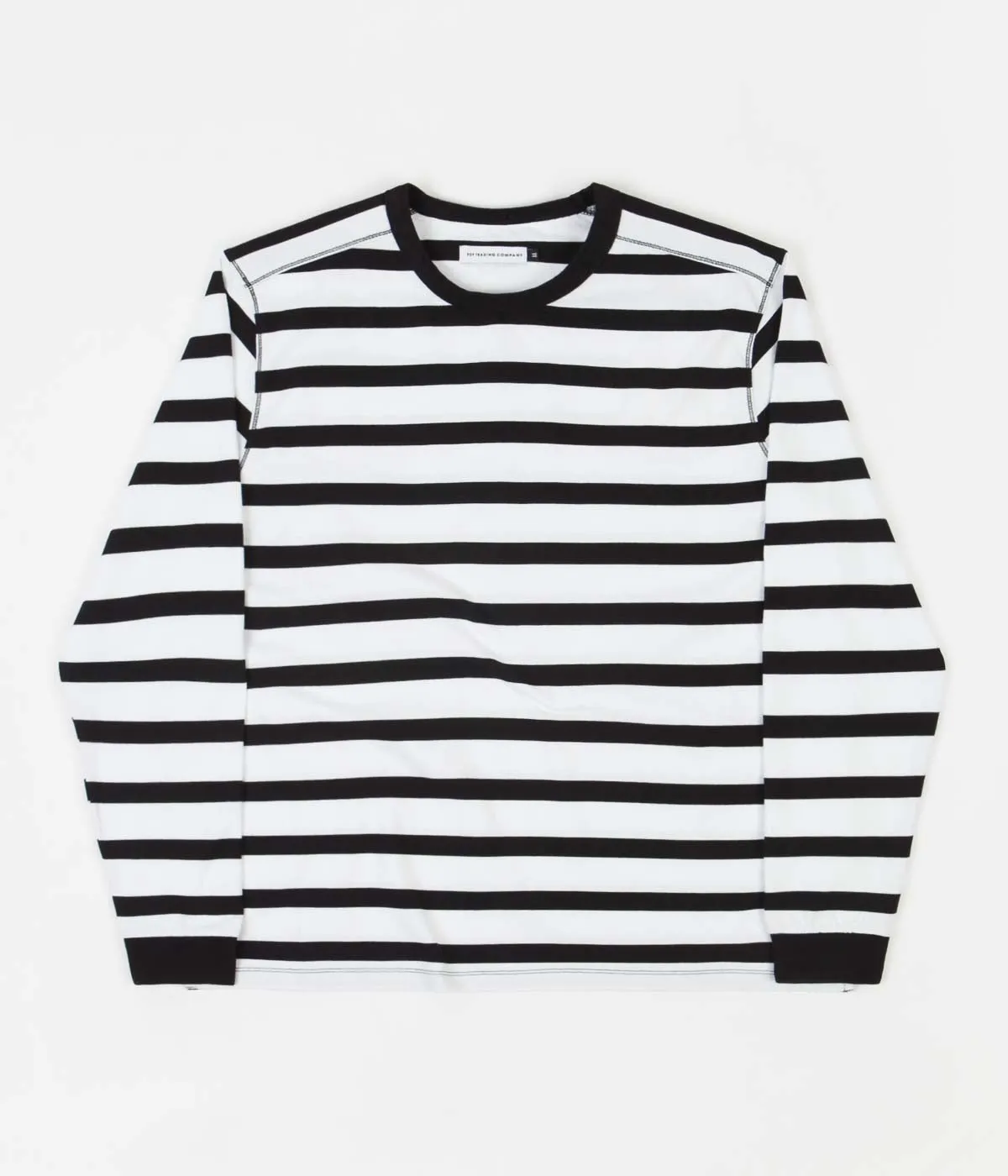 Pop Trading Company Miffy Striped Long Sleeve T-Shirt - Black / White