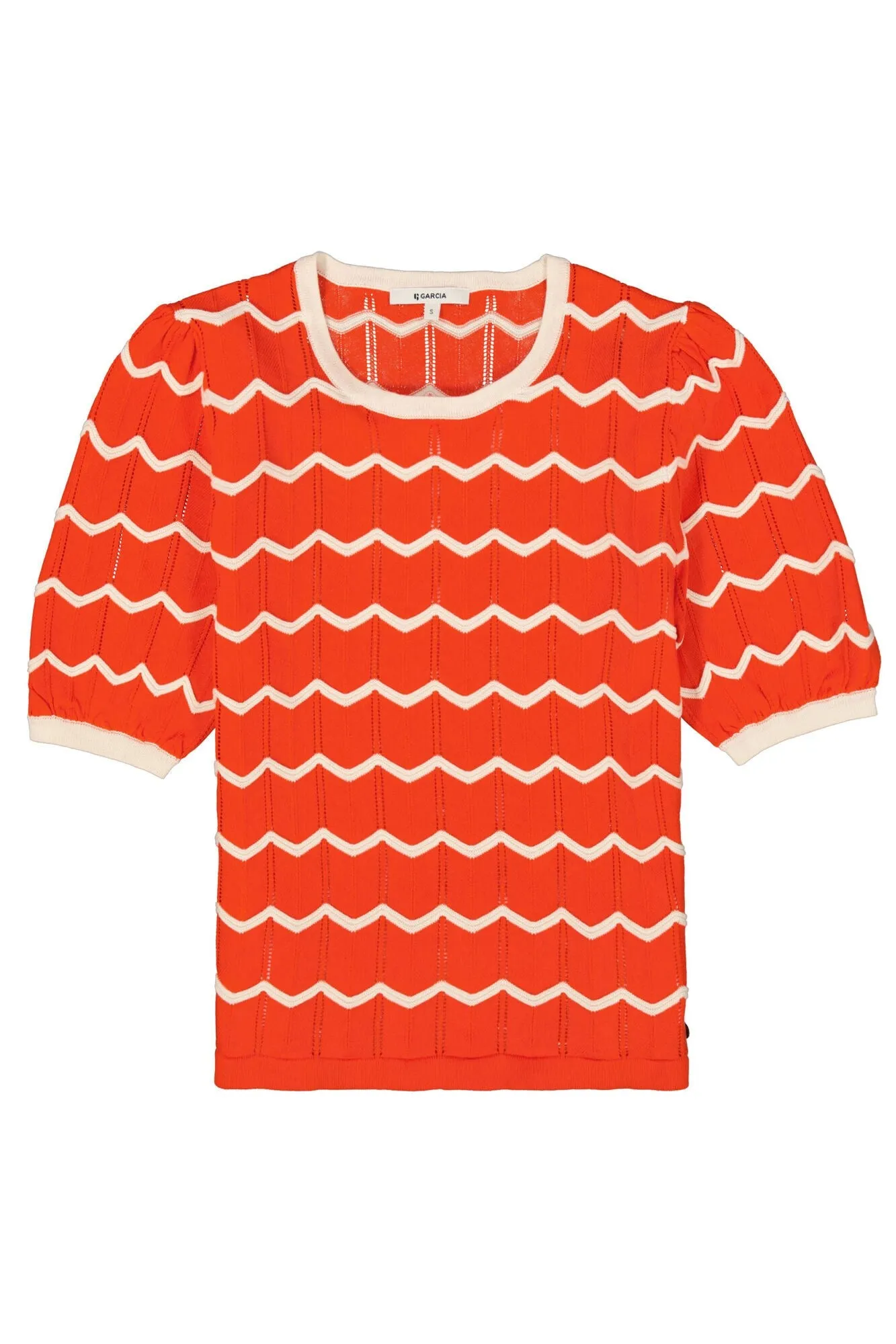 Puff Sleeve Striped Pullover