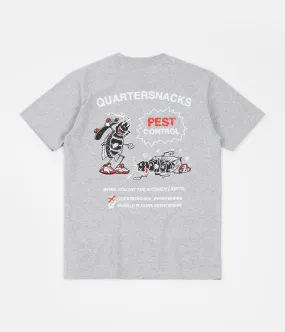 Quartersnacks Pest Control T-Shirt - Heather Grey