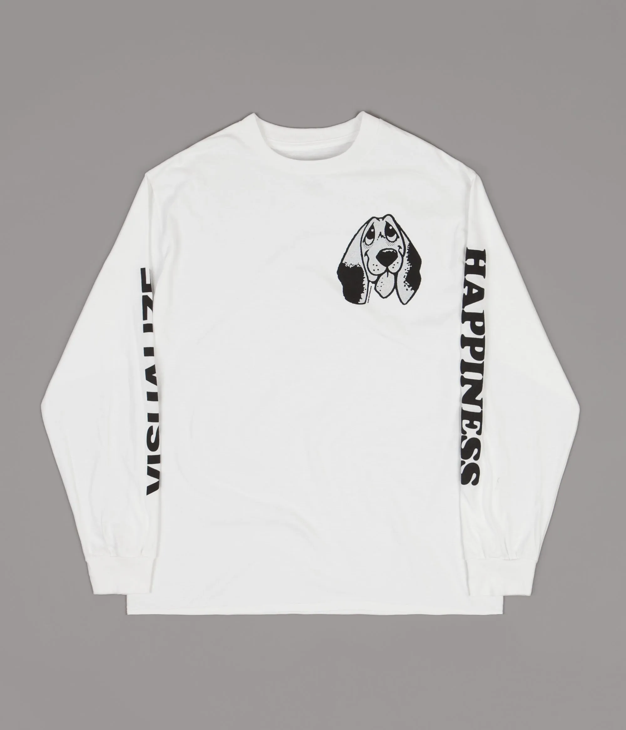 Quasi Happiness Long Sleeve T-Shirt - White