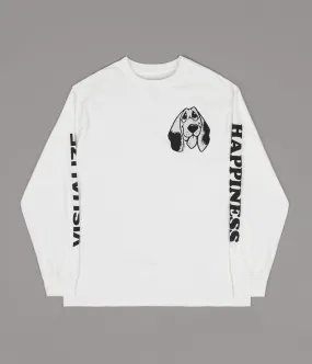 Quasi Happiness Long Sleeve T-Shirt - White