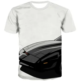 Racing Car T shirts Men Metal Tshirts Novelty City Tshirts Casual Gray Tshirt Anime Retro T shirts Funny