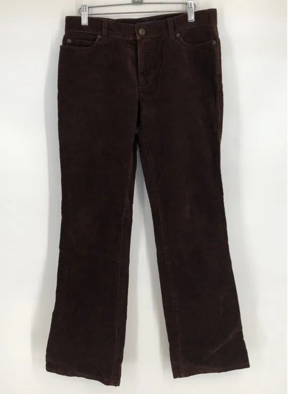 Ralph Lauren Women's Brown Corduroy Trouser Pants - Size 6