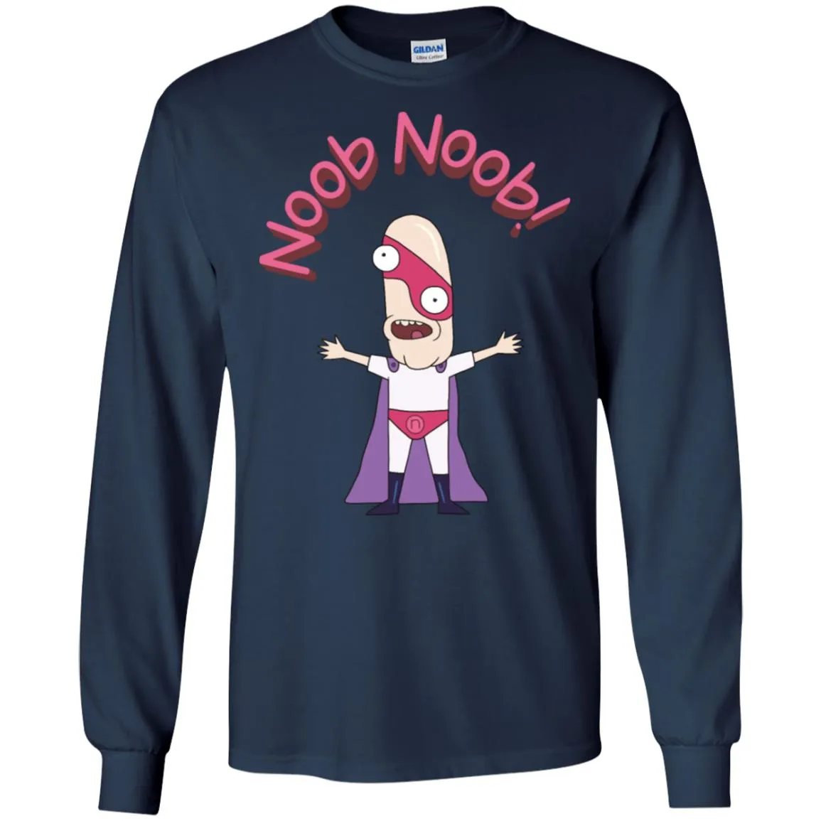 Rick And Morty Noob Noob Men Long SLeeve Shirt