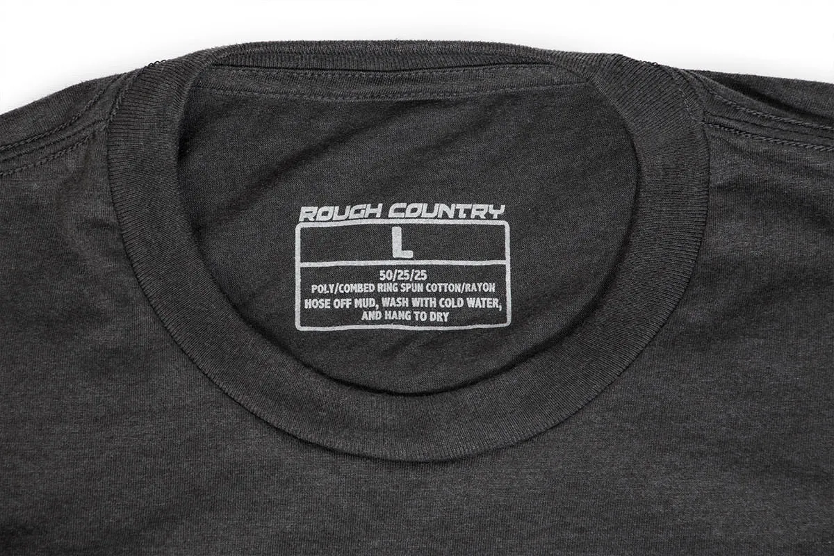 Rough Country T-Shirt - Horizontal Tread - Grey - 3XL
