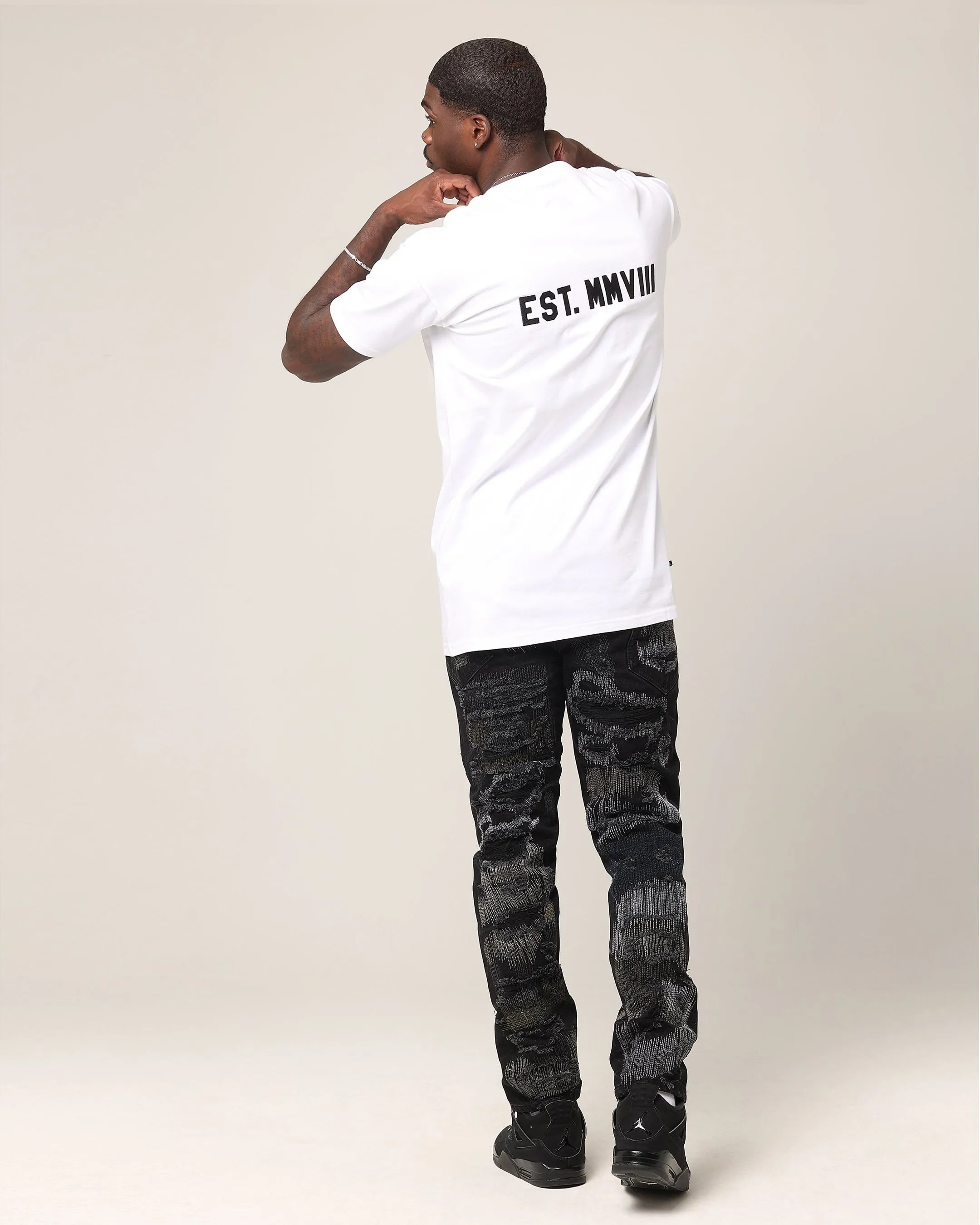 Saint Morta Yearbook Lafayette T-Shirt White/Black