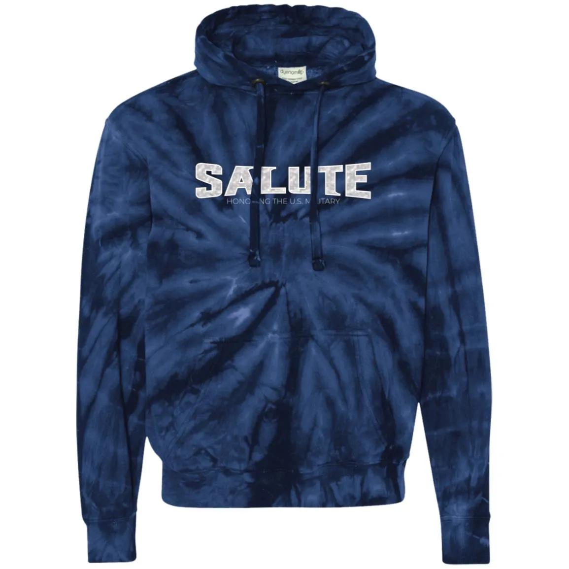Salute - Unisex Tie-Dyed Pullover Hoodie