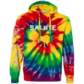Salute - Unisex Tie-Dyed Pullover Hoodie