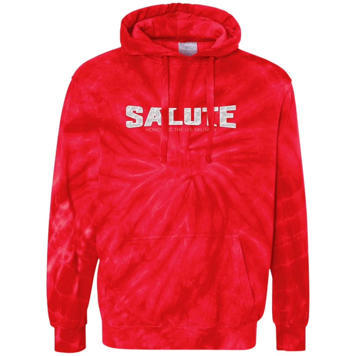Salute - Unisex Tie-Dyed Pullover Hoodie