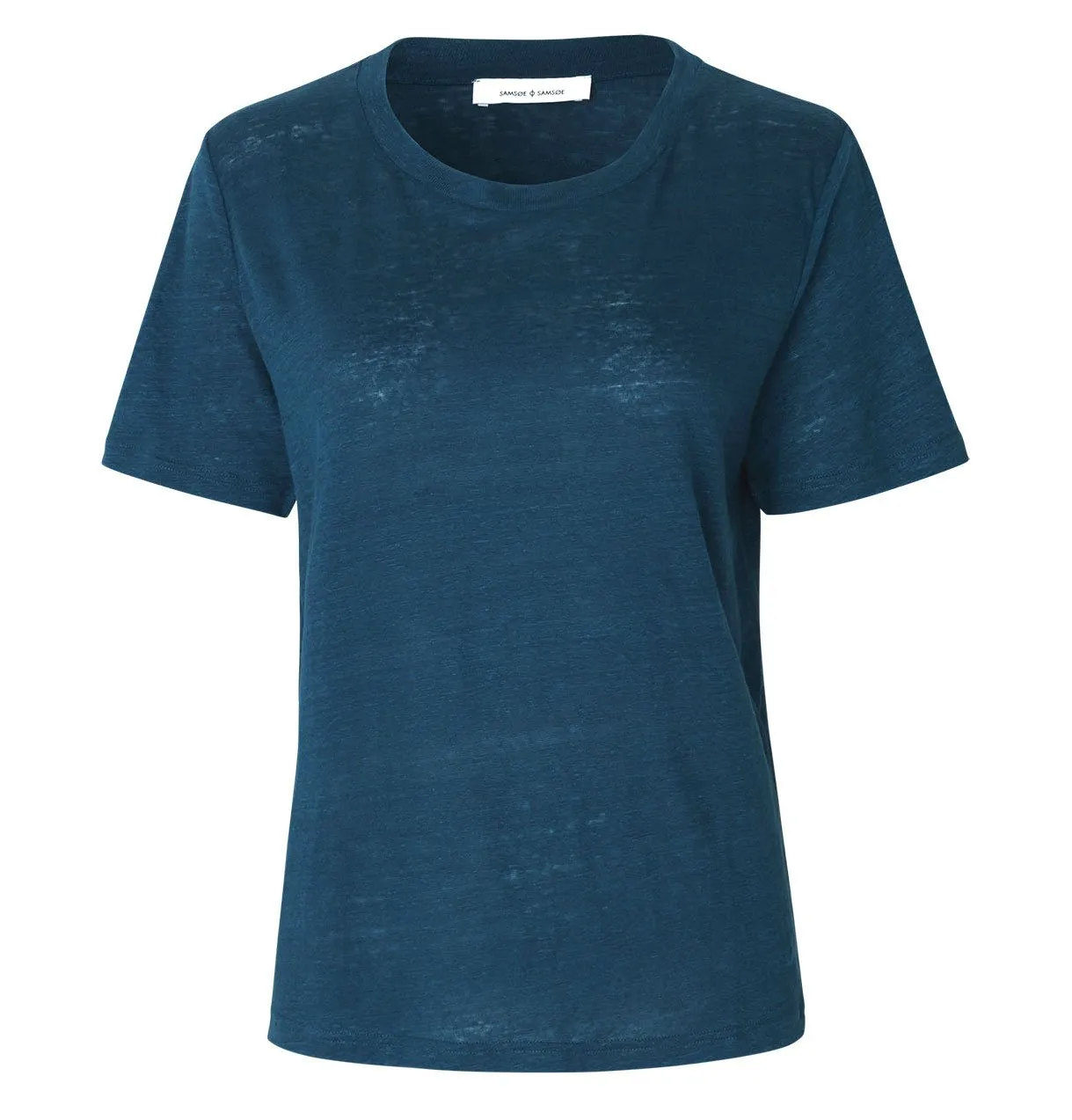 Samsoe & Samsoe Agnes Linen T-Shirt – Gibraltar Sea
