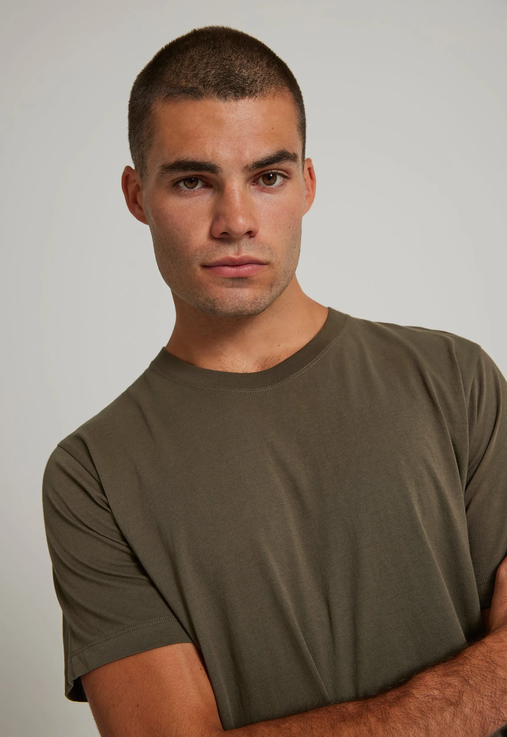 Sans Cotton Tee in Drill