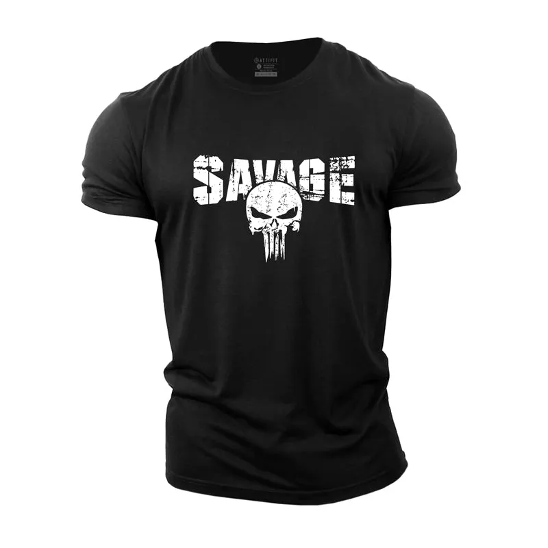 Savage Skull Men's T-shirts