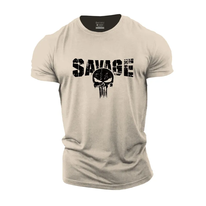 Savage Skull Men's T-shirts