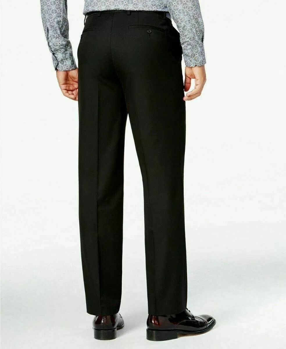Sean John Mens Classic fit Dress Pants 40 / 32 Black Solid